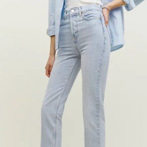 Reformation High Rise Straight Jeans Size 31